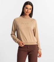 Blusão Raglan Feminino Rovitex Marrom Blusão Raglan Feminino Rovitex Marrom