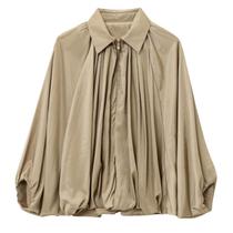 Blusão Talakeno Puffed Bomber para mulher cáqui tamanho M