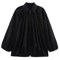 Blusão Talakeno Puffed Bomber preta tamanho L