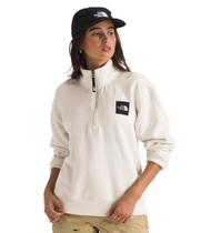 Blusão THE NORTH FACE Box Half Dome com ¼ de zíper - Feminina White Dune Blusão THE NORTH FACE Box Half Dome com ¼ de zíper - Feminina White Dune