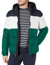 Blusão Tommy Hilfiger Masculina Clássica com Capuz Verde L