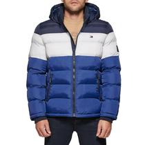 Blusão Tommy Hilfiger Masculina com Capuz Azul Tamanho GG