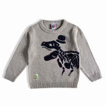 Blusão tricot dino toddler estampa dinossauro tam 2T 2 anos - Tip Top
