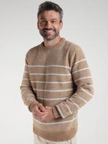 Blusão Tricot Elétron Masculino BEGE Blusão Tricot Elétron Masculino BEGE