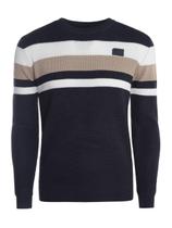 Blusão Tricot Listrado Masculino MARINHO Blusão Tricot Listrado Masculino MARINHO