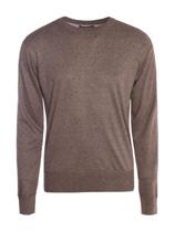 Blusão Tricot Manga Longa Masculino MARROM