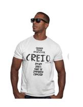 Blusas Camisa Cristã Religiosa Quando Penso em Desistir João 3.16 Tecido 100% Poliéster