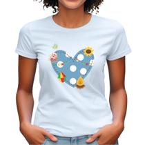 Blusas com estampas juninas camiseta feminina arraiá camisa plus size desenhos juninos