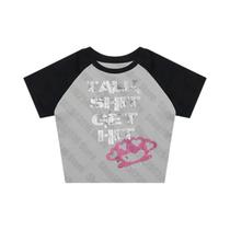 Blusas Cropped Vintage Y2K Femininas Estilo Anos 90 Estética Harajuku Emo Roupas Trashy Dos Anos