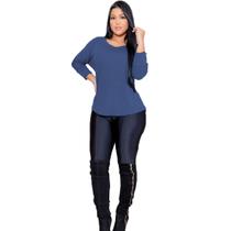 Blusas Feminina Básica Manga 3 4 Viscolycra Blusas Feminina Básica Manga 3 4 Viscolycra
