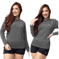 Blusas Femininas Térmica Uv50+ Segunda Pele Proteção Solar