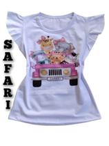 Blusas infantil safari