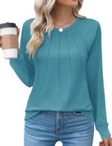 Blusas Kistore de manga comprida plus size, soltas e relaxadas, 3GG