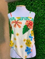 Blusas lenço estampada com flores TAM único Blusas lenço estampada com flores TAM único