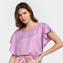 blusas MERCATTO Feminino BLUSA TECIDO LISO S10 V23VA-8368 MG CURTA 2839779