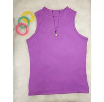 Blusas regata malha canelada moda Blusas regata malha canelada moda