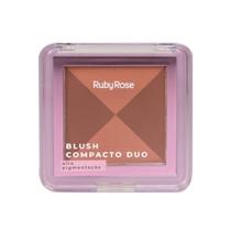Blush compacto duo db02 hbf5852 ruby rose