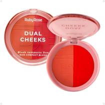 Blush Compacto Duo Ruby Rose Dual Cheeks Nectar e Scarlet Hb-m03-3
