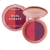 Blush Compacto Duo Ruby Rose Dual Cheeks Rosewood e Plum Hb-m03-5