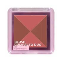 Blush compacto dupla paleta de cores db04 ruby rose
