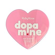 Blush compacto rosy whisper - dopamine shy cheeks ruby rose