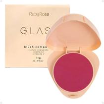 Blush Compacto Ruby Rose Glass Gb80 Hb-6120-8