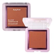 Blush Compacto Ruby Rose Textura Acetinada Bl30 7,3g