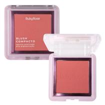 Blush Compacto Ruby Rose Textura Acetinada Bl40 7,3G