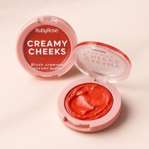Blush Cremoso Creamy Cheeks Natural Multifuncional 3 em 1 Fácil de Aplicar Ruby Rose Blush Cremoso Creamy Cheeks Natural Multifuncional 3 em 1 Fácil de Aplicar Ruby Rose