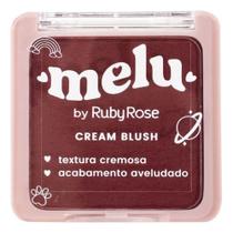 Blush Cremoso Iluminador Aveludado Creamblush Melu Rubyrose