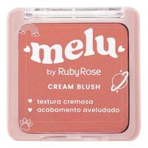 Blush Cremoso Iluminador Aveludado Creamblush Melu Rubyrose