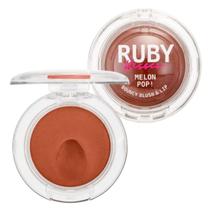 Blush e Lip Bouncy Ruby Kisses Melon Pop! Blonzy Mbb05bb Blush e Lip Bouncy Ruby Kisses Melon Pop! Blonzy Mbb05bb