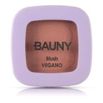 Blush em pó compacto vegano - bauny