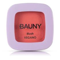 Blush em pó compacto vegano - bauny