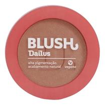Blush em Pó Dailus Tô Bege 4,5g Vegano, Efeito Natural, Alta Pigmentação e Toque Aveludado