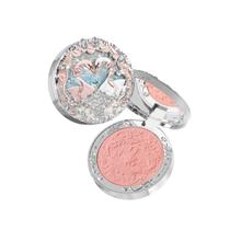 Blush em relevo do Flower Knows Swan Ballet, acabamento fosco pêssego, blush em pó montável e misturável para bochechas, rubor natural para todos os tons de pele (05 Dreamy Season, 5 g)