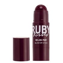Blush Facial em Bastão Stick Pop Plum Ruby Kisses - 5g
