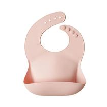 Blush impermeável ajustável de silicone Baby Bib mushie Blush impermeável ajustável de silicone Baby Bib mushie