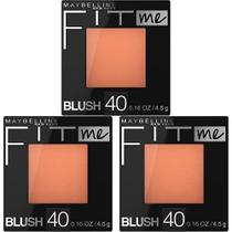Blush Maybelline Fit Me Peach 4,7 ml (pacote com 3)