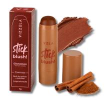 Blush Stick Cremoso Marrom Canela - Vizzela Blush Stick Cremoso Marrom Canela - Vizzela