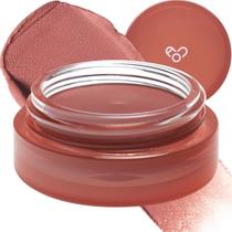Blusher de bálsamo colorido AOU FLOOFY MATTE BALM para lábios e bochechas