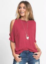 Blusinha agata cor vinho Tamanho g