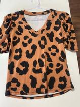 Blusinha animal print tamanho único Blusinha animal print tamanho único