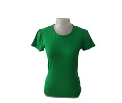 Blusinha Baby Look k2b Básica Manga Curta Tam P Verde