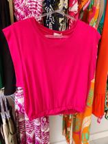 blusinha basica TAM M Cor Rosa