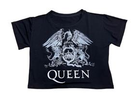 Blusinha Blusa Queen Banda Rock Freddie Mercury Cropped Camiseta Feminina Sf362 BM