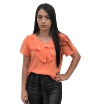 Blusinha Camisa Com Babados