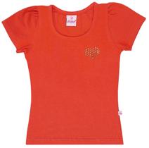 BLUSINHA COM aplicação de STRASS NA FRENTE Nº 4 AO 10
