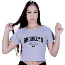 Blusinha Cropped Algodão Brooklyn New York