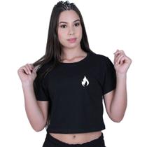 Blusinha Cropped Algodão Fire Fogo Chamas Blusinha Cropped Algodão Fire Fogo Chamas